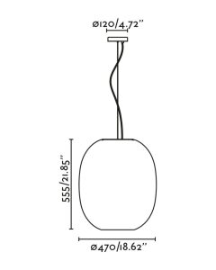 TIERRA 500 pendant lamp