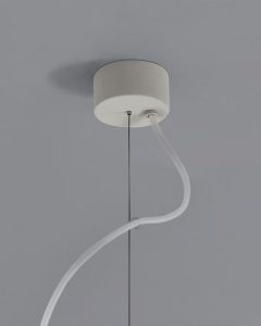 Modern Plaster Cylinder Pendant Light