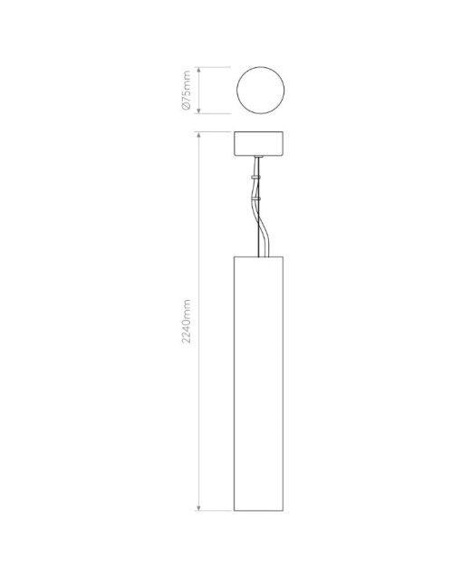 Modern Plaster Cylinder Pendant Light - Image 5