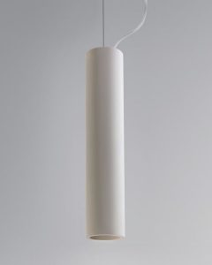 Modern Plaster Cylinder Pendant Light