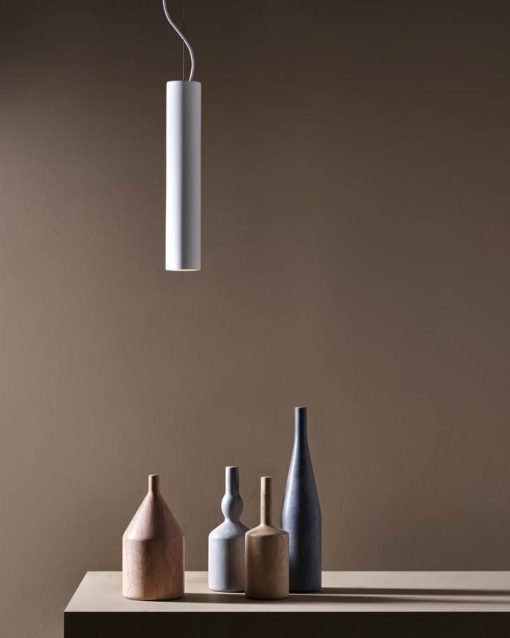 Modern Plaster Cylinder Pendant Light - Image 2