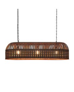 Woven Iron Long Pendant Light