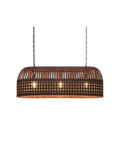 Woven Iron Long Pendant Light