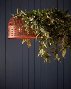 Woven Iron Long Pendant Light