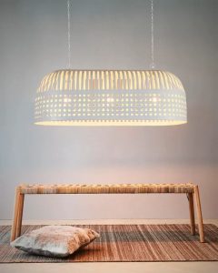 Woven Iron Long Pendant Light